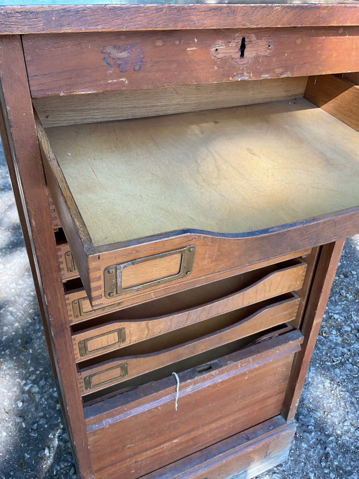photo buy Astrola Wooden Tambourine Roller Shutter Filing Cabinet