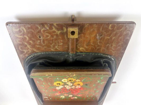 Large Antique German Hand Painted Blacksmith Forge Bellows, 1901 photo for sale