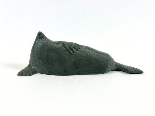 Inuit Art Seal Sculpture By Sarah Meeko Nastapoka, 1950s