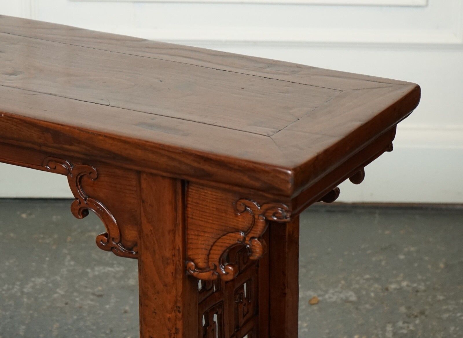 Late 19th Century Chinese Altar Table Bench Elm Wood J1 photo buy