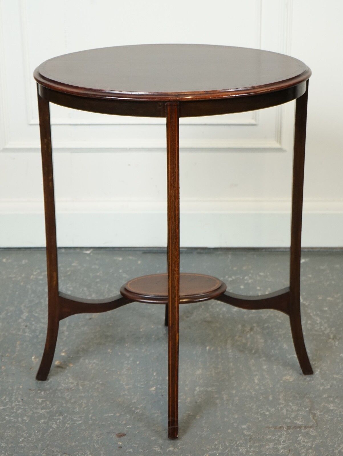Lovely Antique Oval Hardwood Side Plant Table J1 photo Furniture