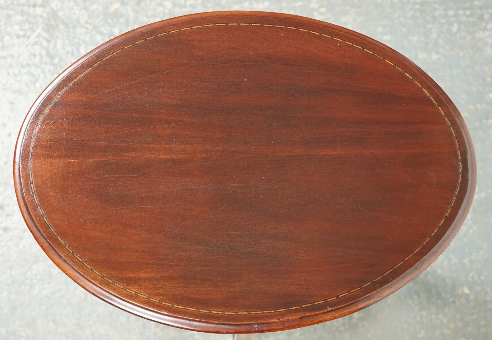 photo for sale Lovely Antique Oval Hardwood Side Plant Table J1