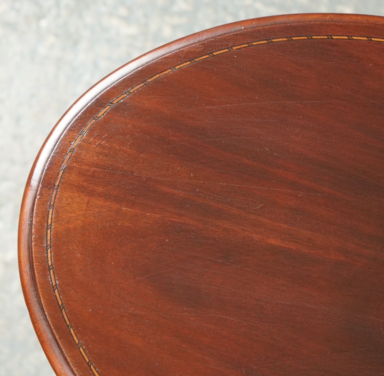 Furniture Lovely Antique Oval Hardwood Side Plant Table J1 photo