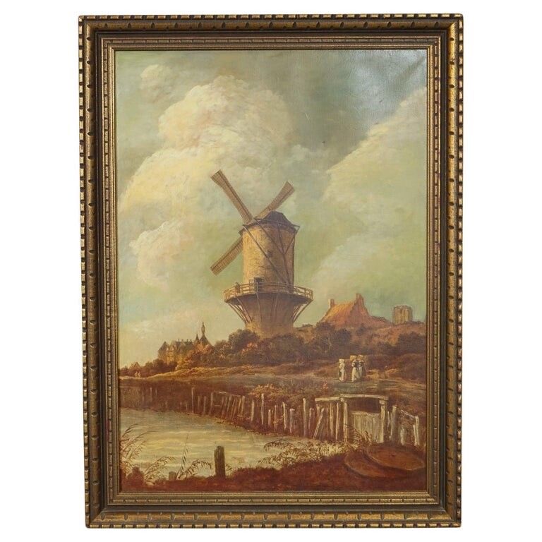 Painting After Jacob Van Ruisdael The Mill Wijk Bij Duurstede Dutch 1628 1682