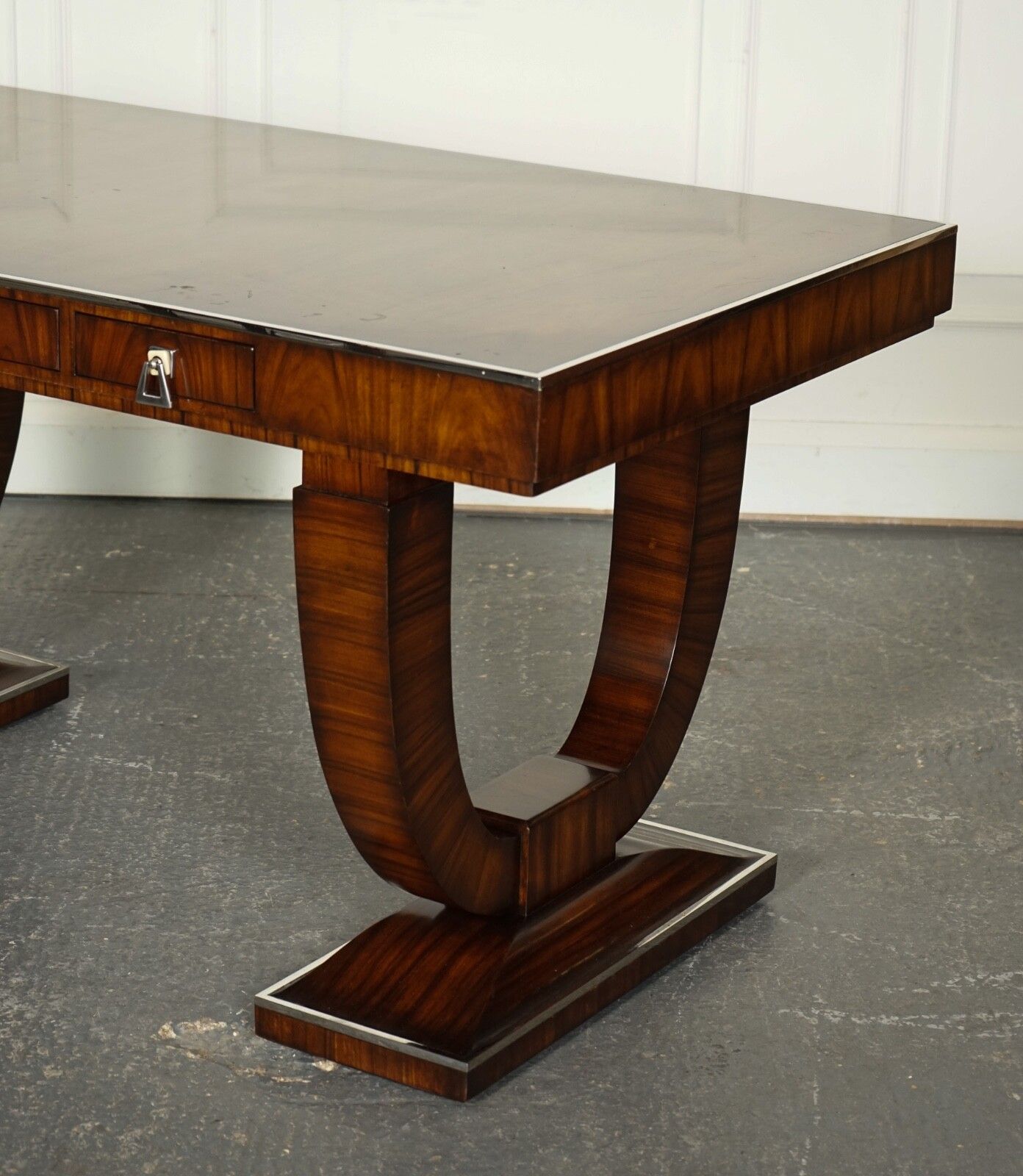 Rare Theodore Alexander Art Deco Style Office Double Sided Drawers Desk photo 4650.0