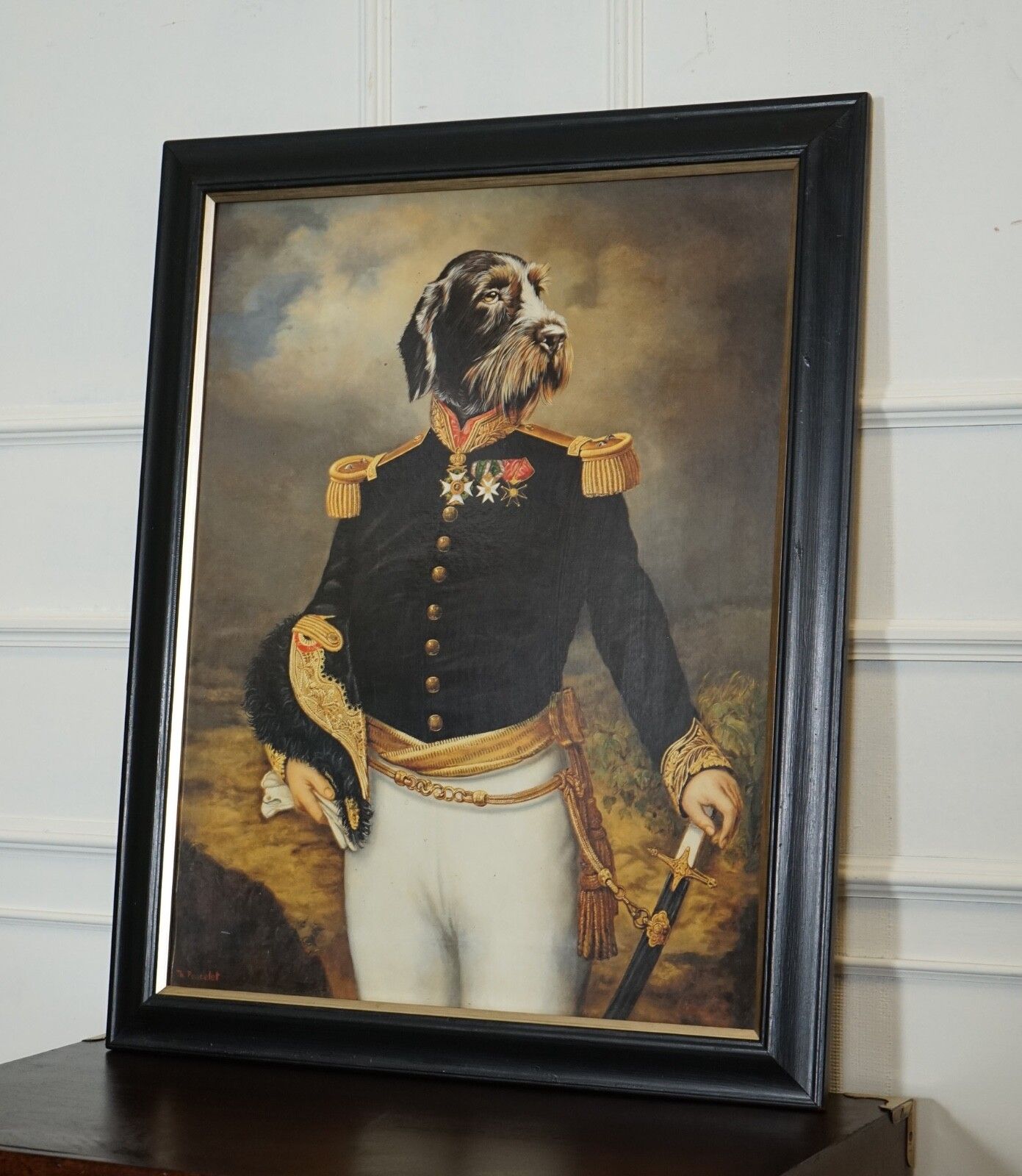 Ceremonial Dress Thierry Poncelet Framed Art Print Black And Gold Frame photo furniture