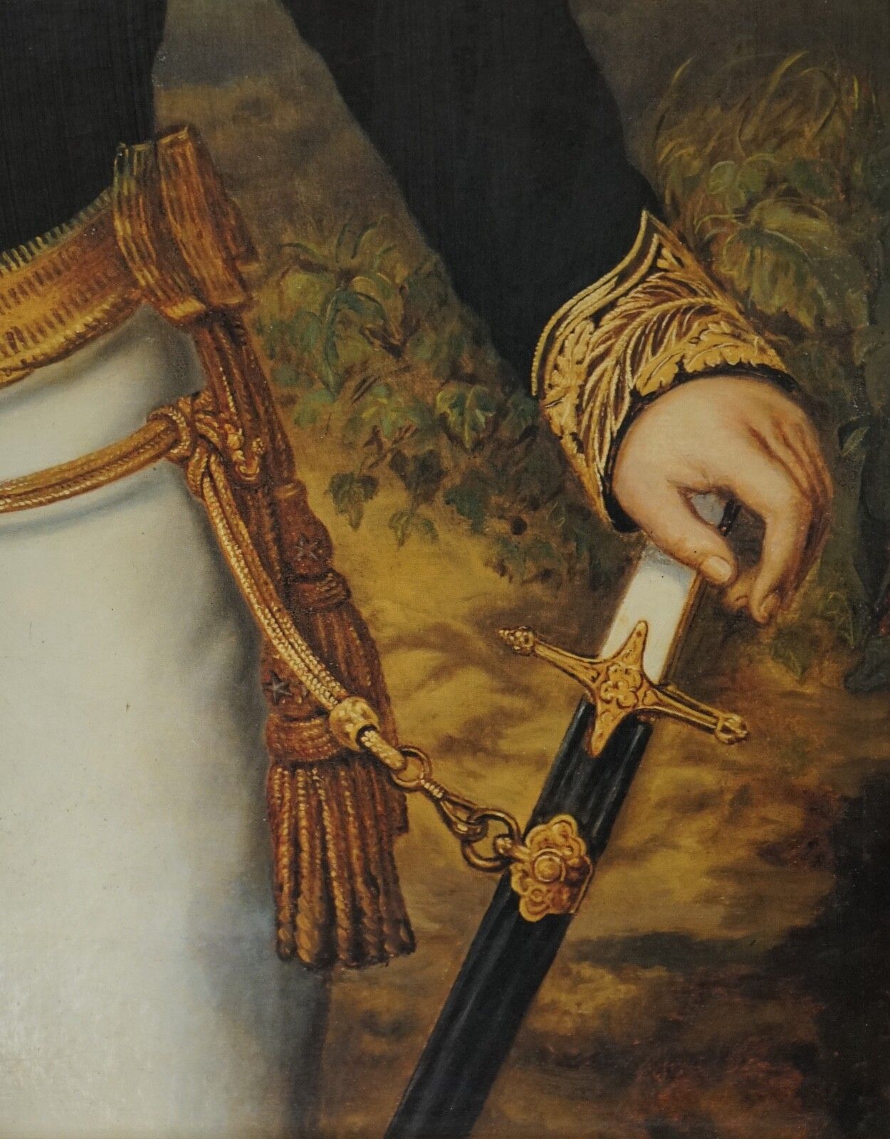 photo for sale Ceremonial Dress Thierry Poncelet Framed Art Print Black And Gold Frame