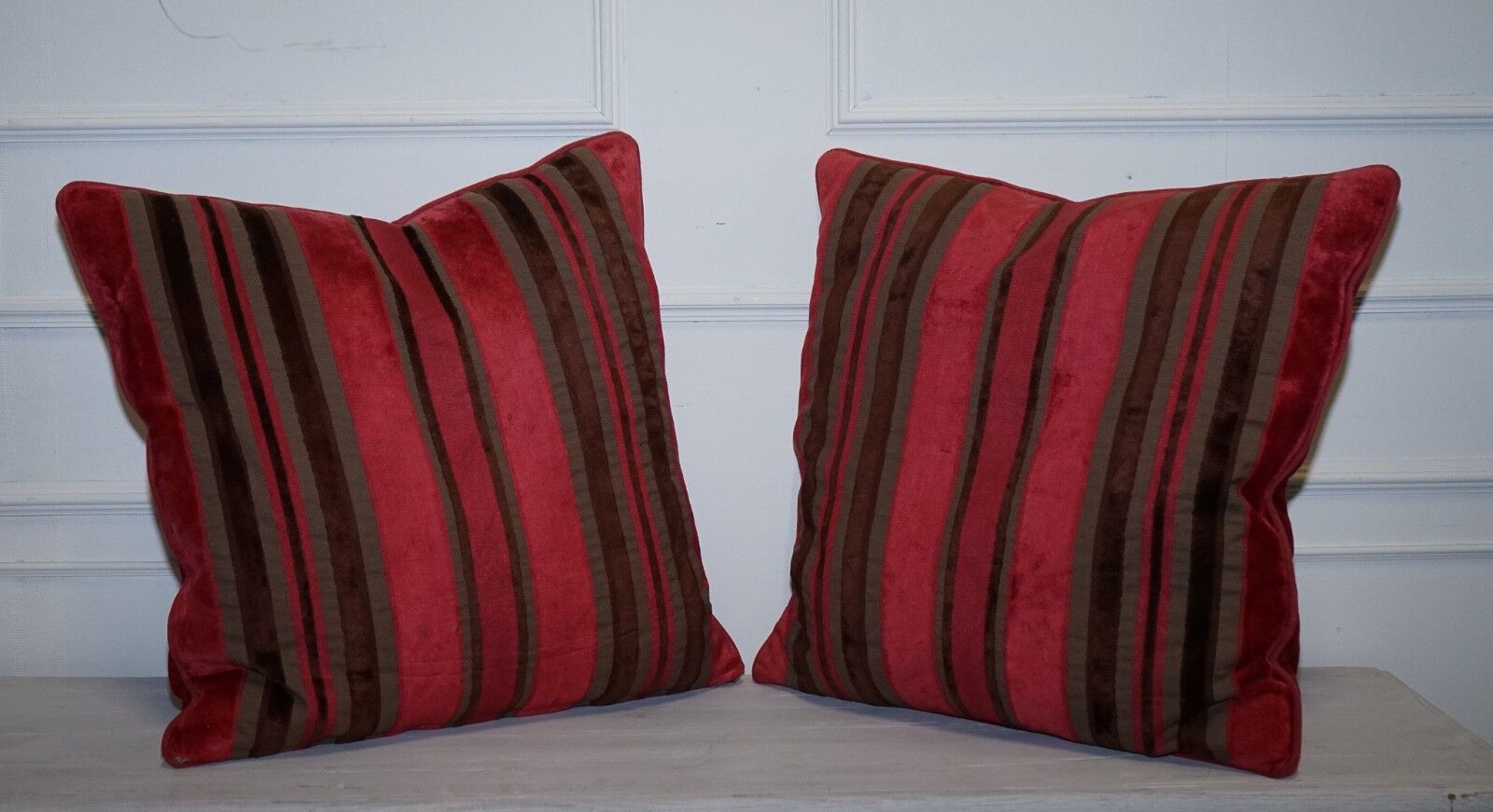 Pair Of Alexander & James Hudson Stripey Scatter Cushions photo furniture