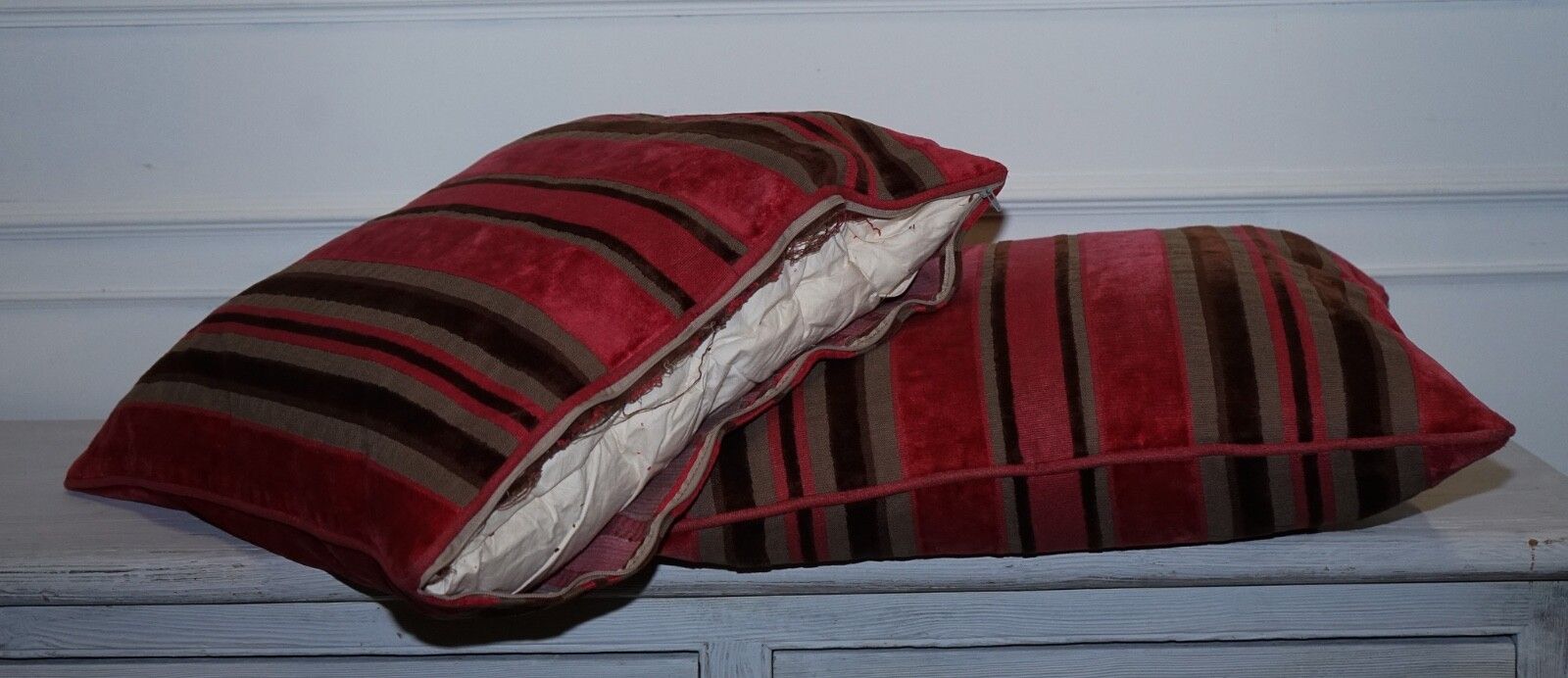 Textiles Pair Of Alexander & James Hudson Stripey Scatter Cushions photo