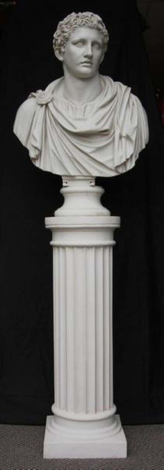 Mark Antony Bust Sculpture And Column, 20th Century photo furniture