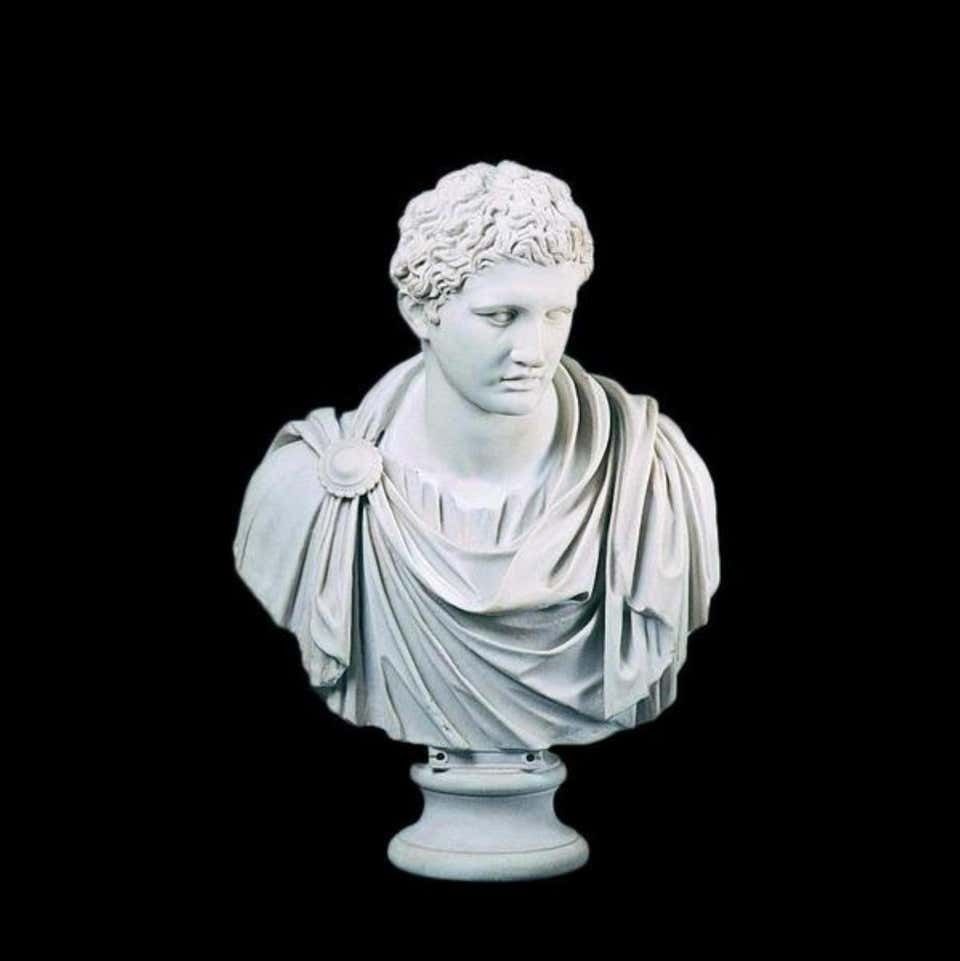 Mark Antony Bust Sculpture And Column, 20th Century photo for sale