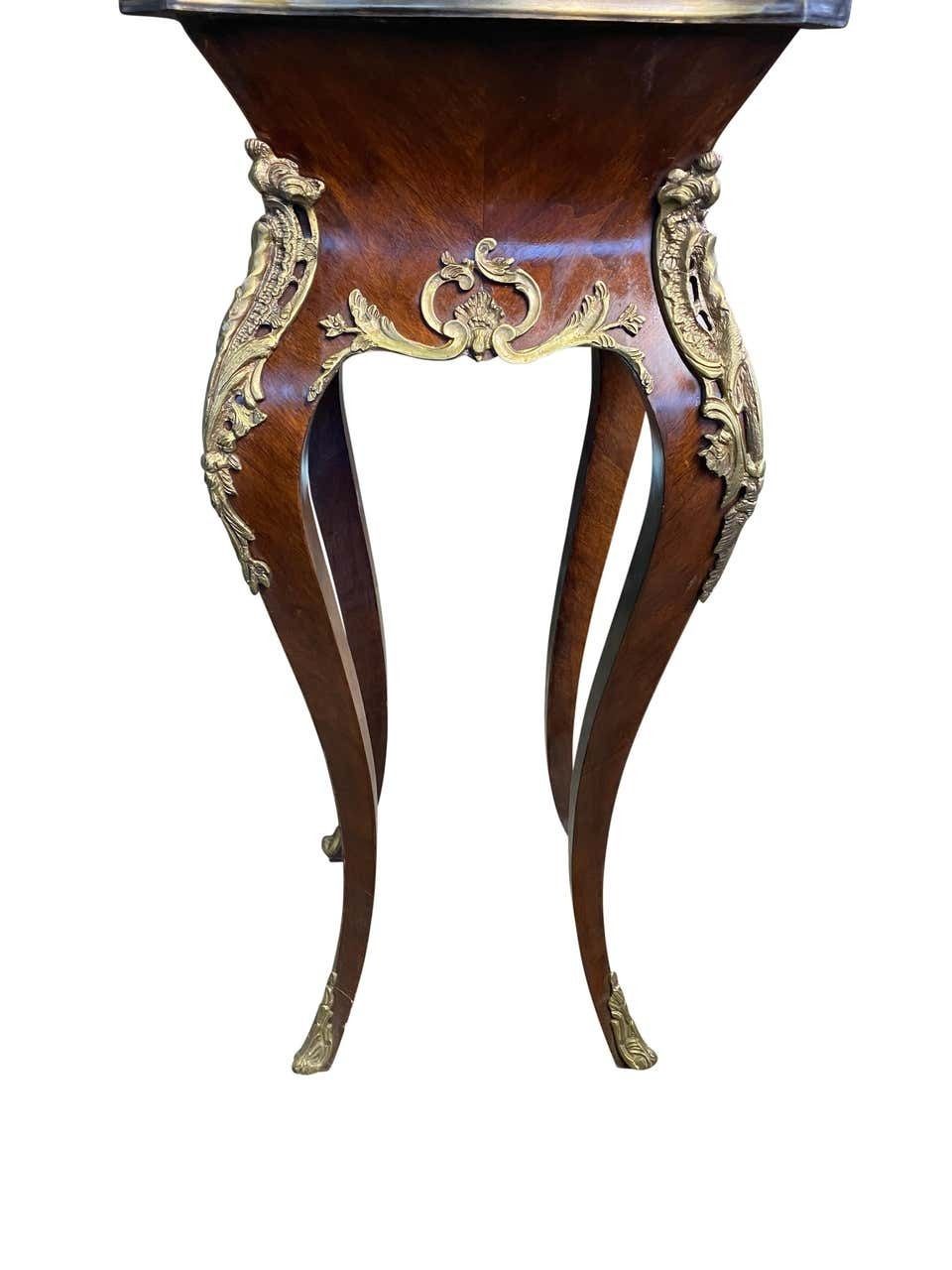 photo for sale Pair Of French Kingwood Side Tables, 20th Century
