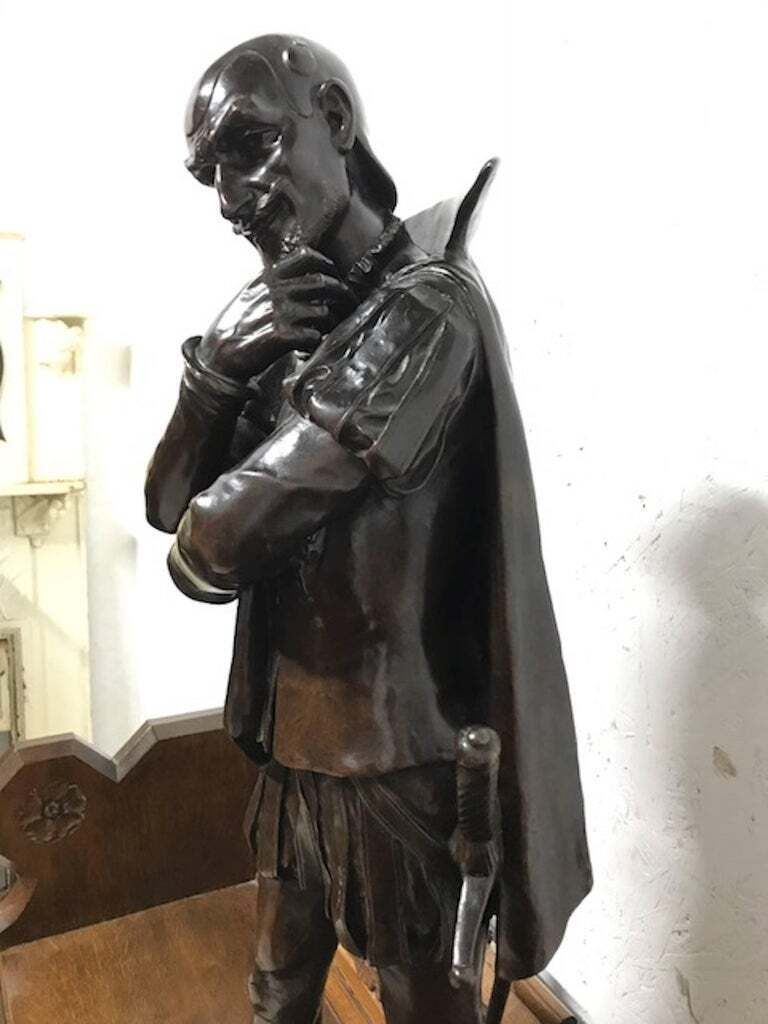 18th Century Bronze Statue Of A Shakespearian Character photo for sale