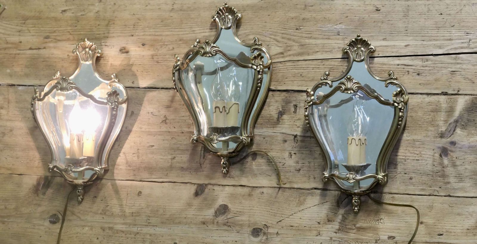 Set Of 3 Louis XV Maison Arlus Style French Wall Lights photo 2880.0
