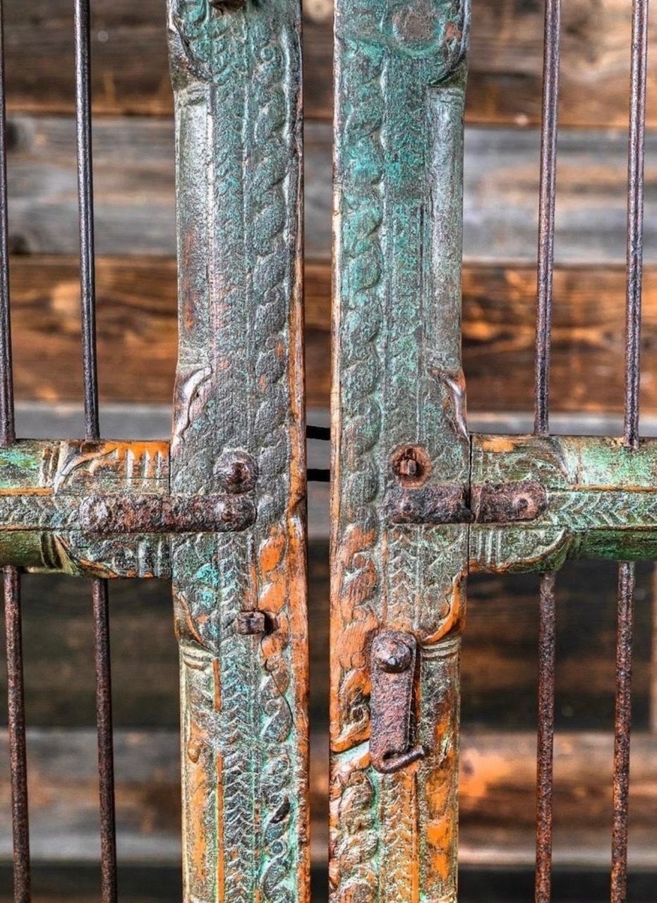 Pair Of Ornate Indian Jali Doors, 19th Century photo vinterior