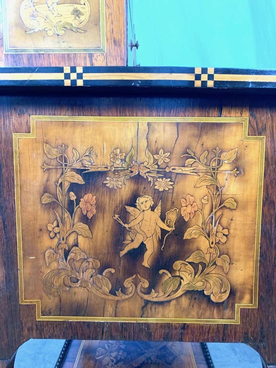 18th French Satinwood And Marquetry Inlaid Desk photo Furniture