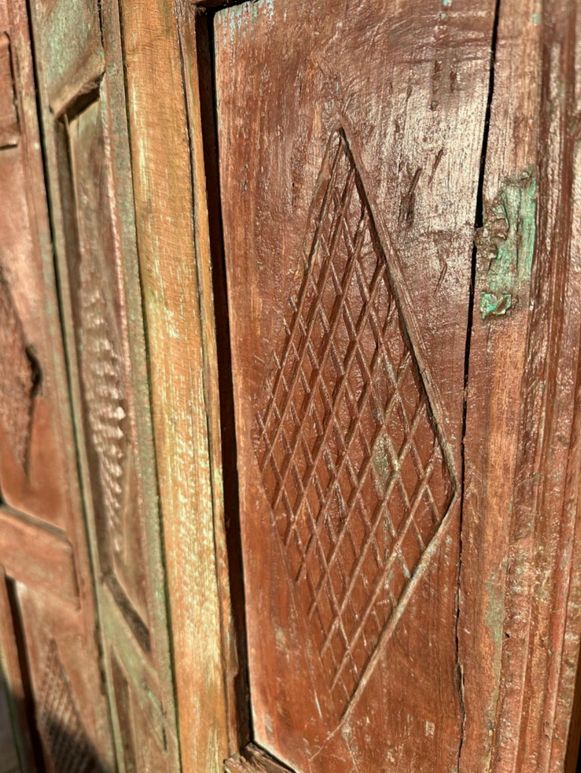 Indian Teak Bifold Panelled Doors, 19th Century photo vinterior