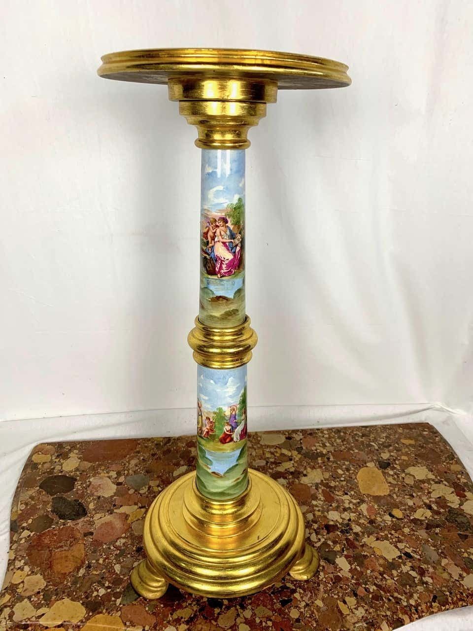 19th Century Sevres Style Porcelain Pedestal photo 4025.0