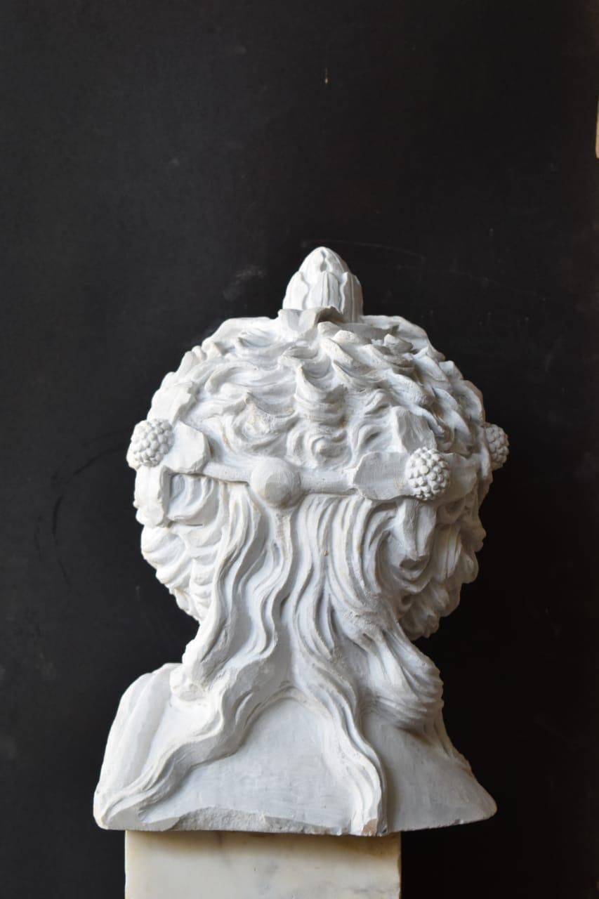 Townley Antinous Bust Sculpture – Hand Carved, 20th Century photo Art