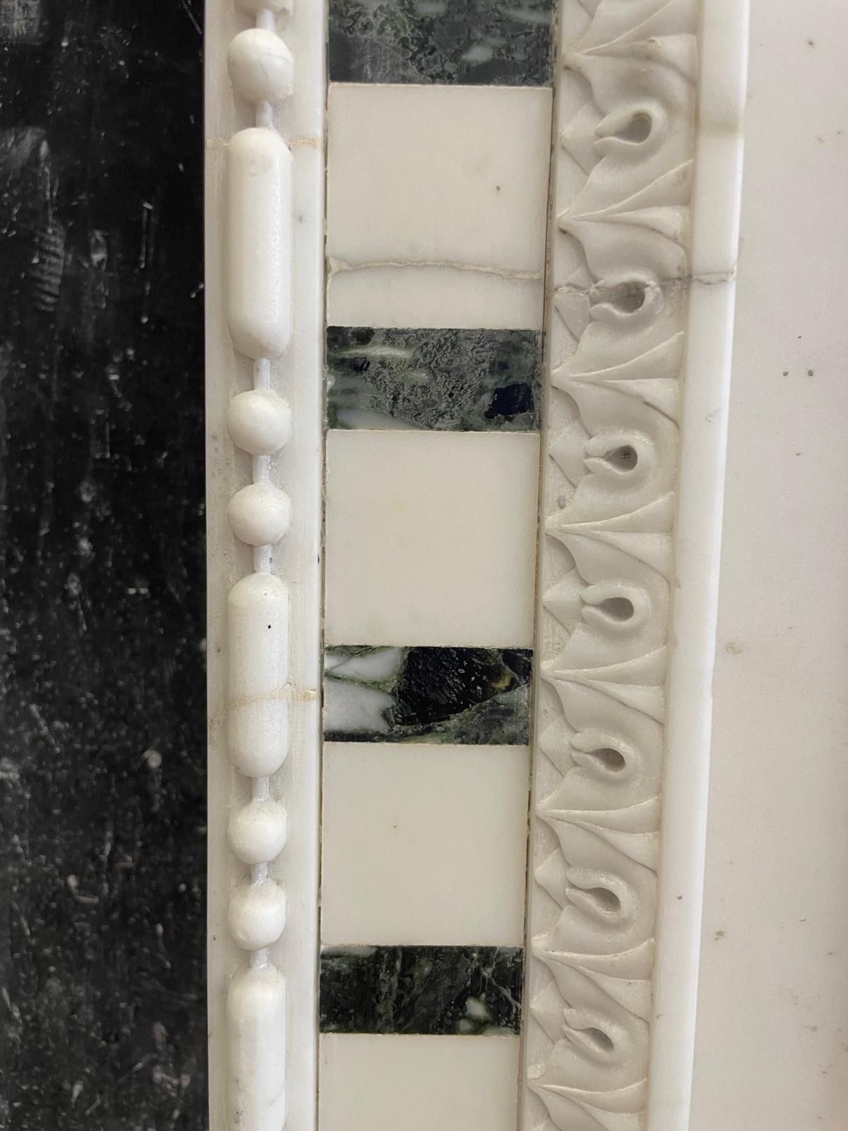 A 19th Century Carrara And Verde Antico Marble Chimneypiece In The George III St photo Home Fixtures