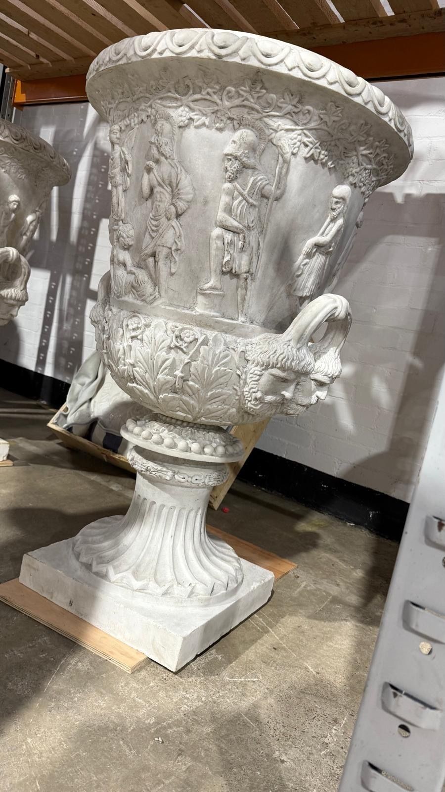 Medici Campana Urns, Set Of 2 – 20th Century, Solid Marble photo furniture