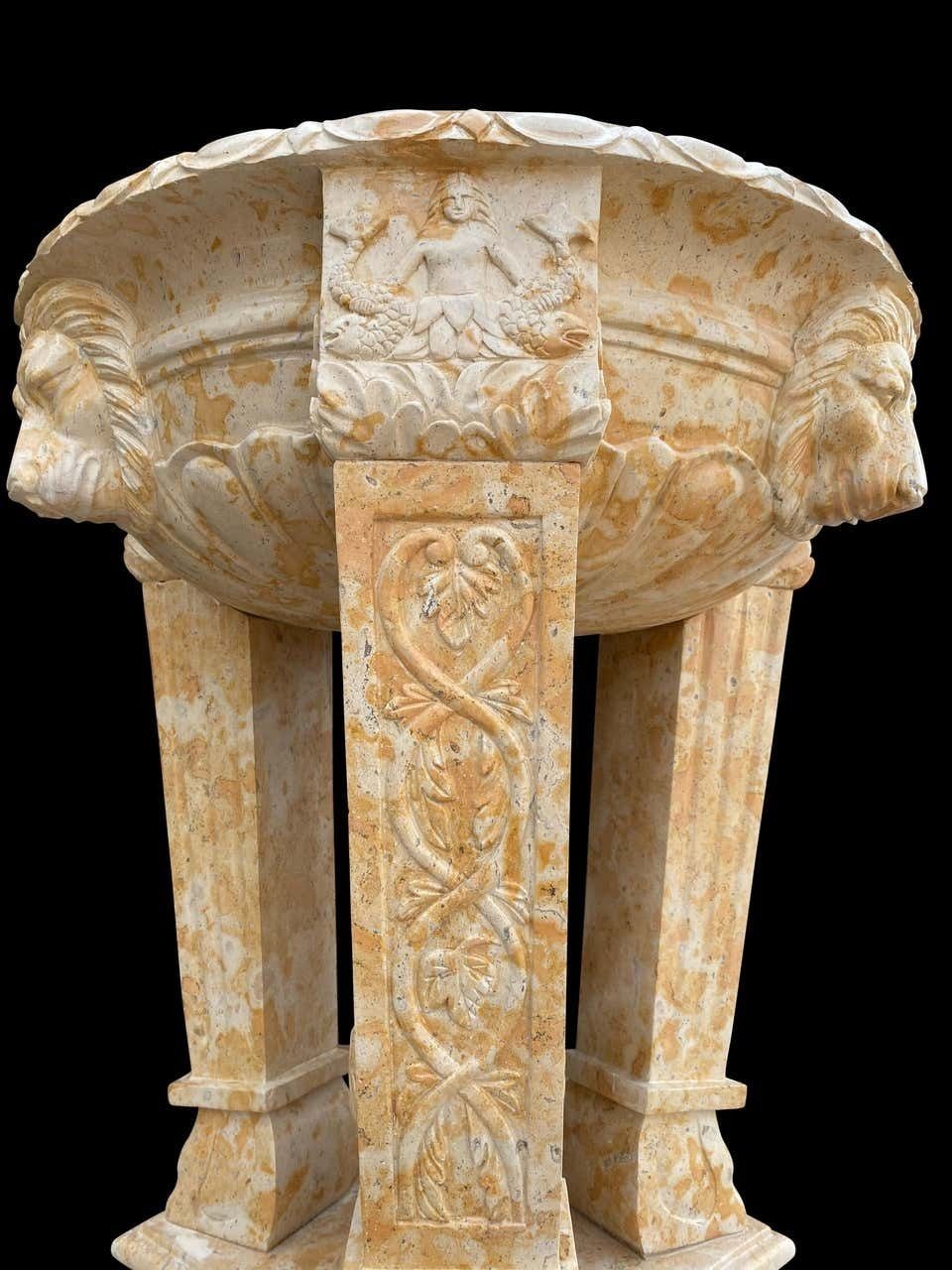 20th Century Two Toned Marble Planter/Tazzer/Bird Bath photo 12000.0