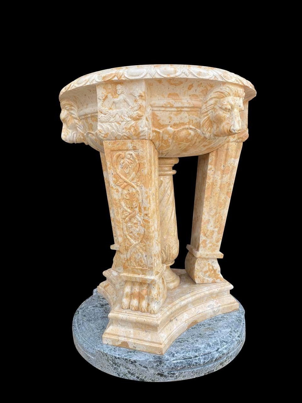 photo buy 20th Century Two Toned Marble Planter/Tazzer/Bird Bath