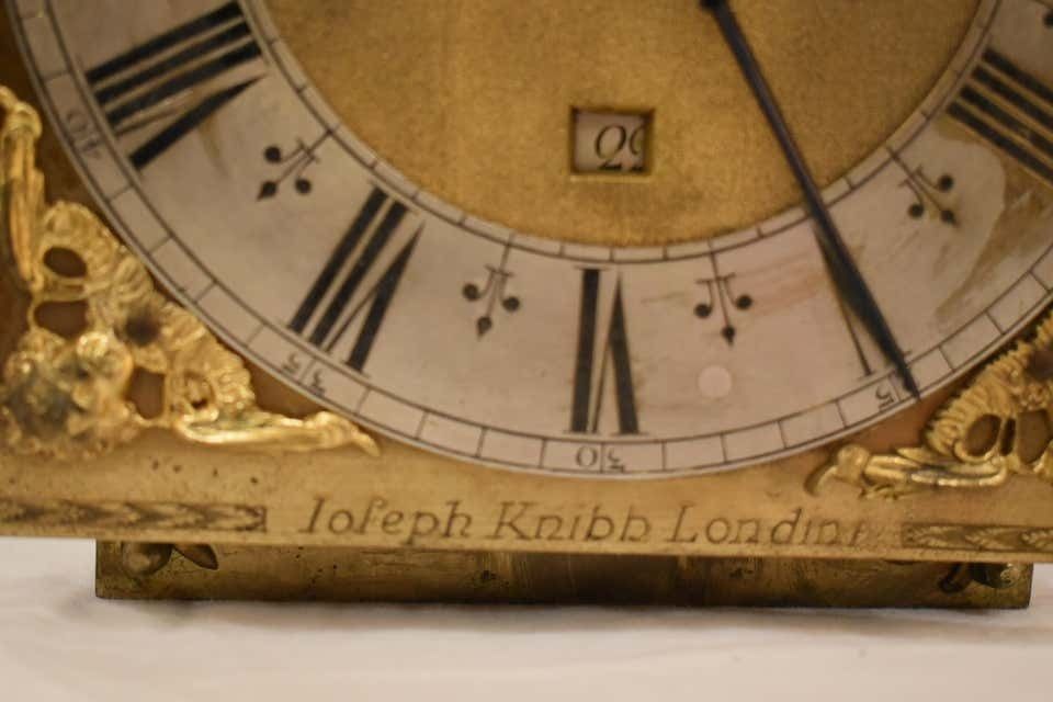 Charles II Ebony Bracket Clock By Joseph Knibb London, Circa 1675—1685 photo for sale