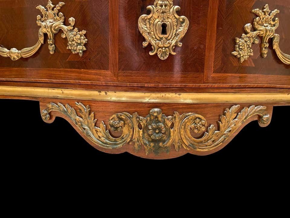 French 19th Century Louis XV St. Kingwood, Tulipwood And Ormolu Commode photo buy