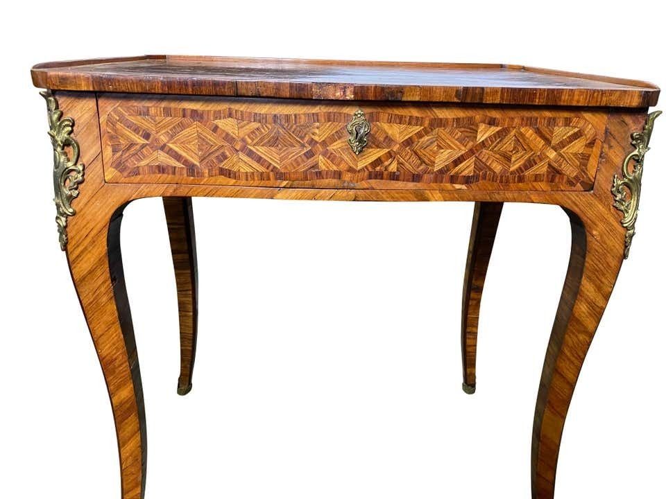 photo buy Marquetry Inlaid Kingwood Desk, 18th Century