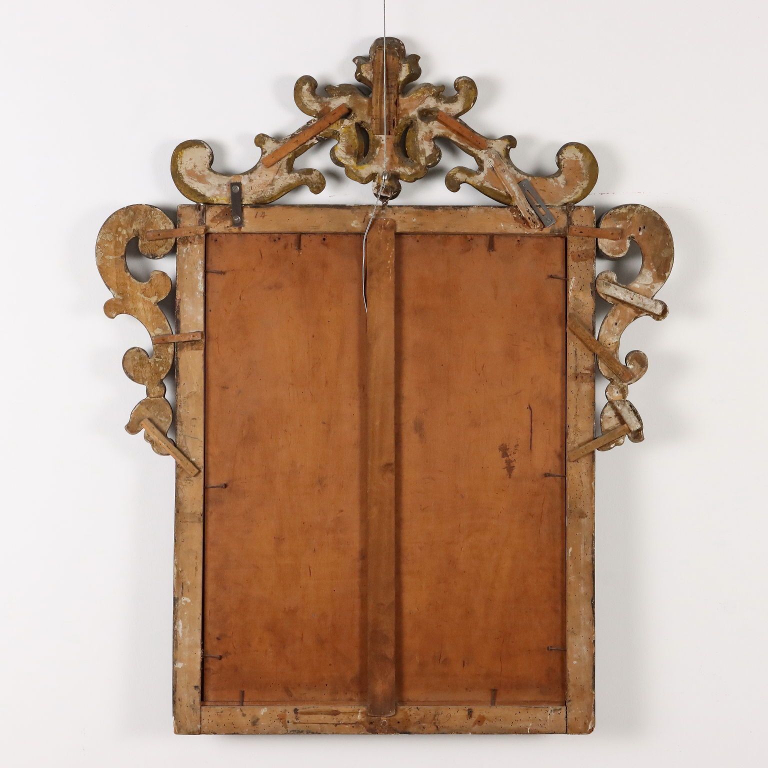 photo for sale Antique Eclectic Mirror Lacquered Poplar Italy Late XVIII Century