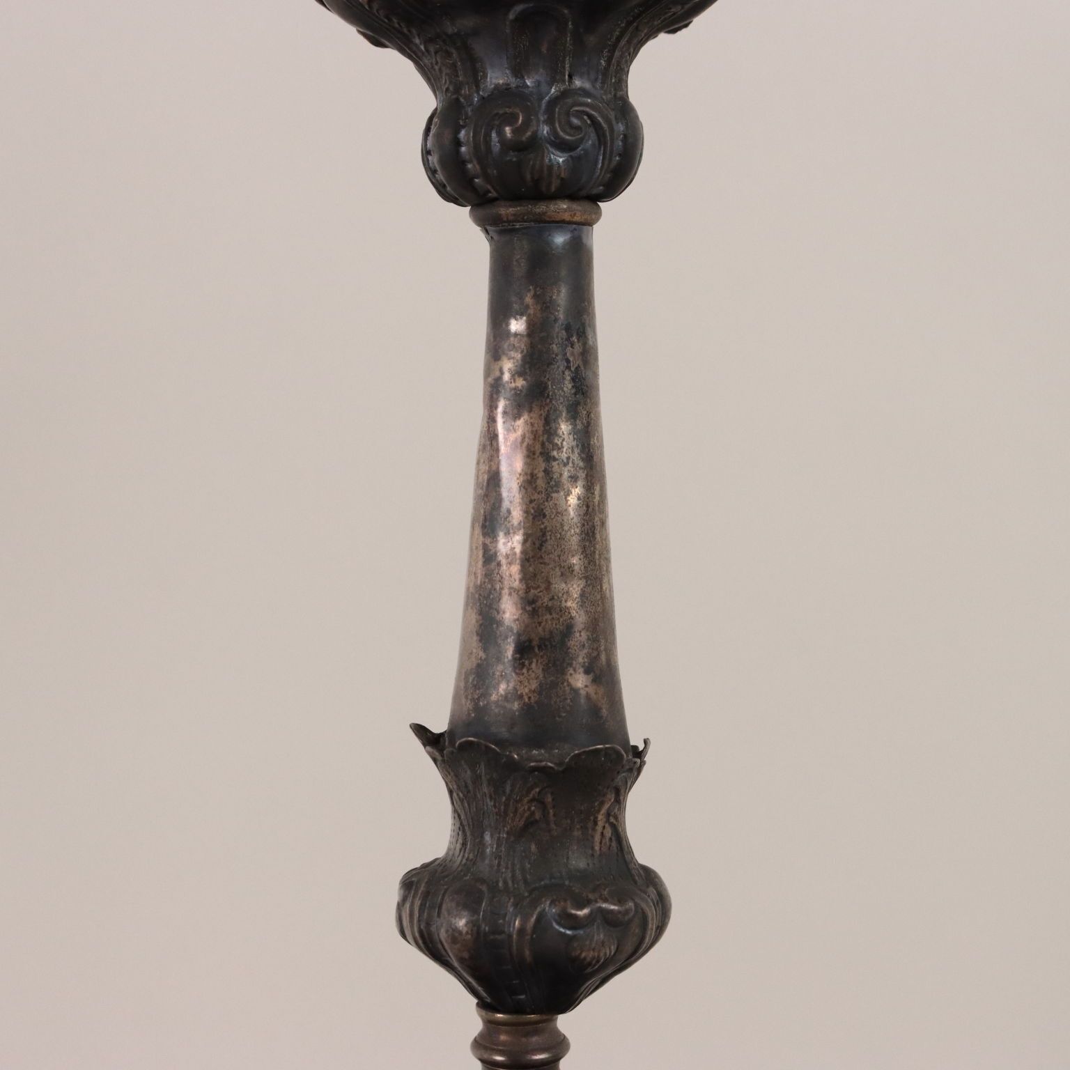 Baroque Candle Holder Sheeth Metal Italy XVIII XIX Century photo Home Decor