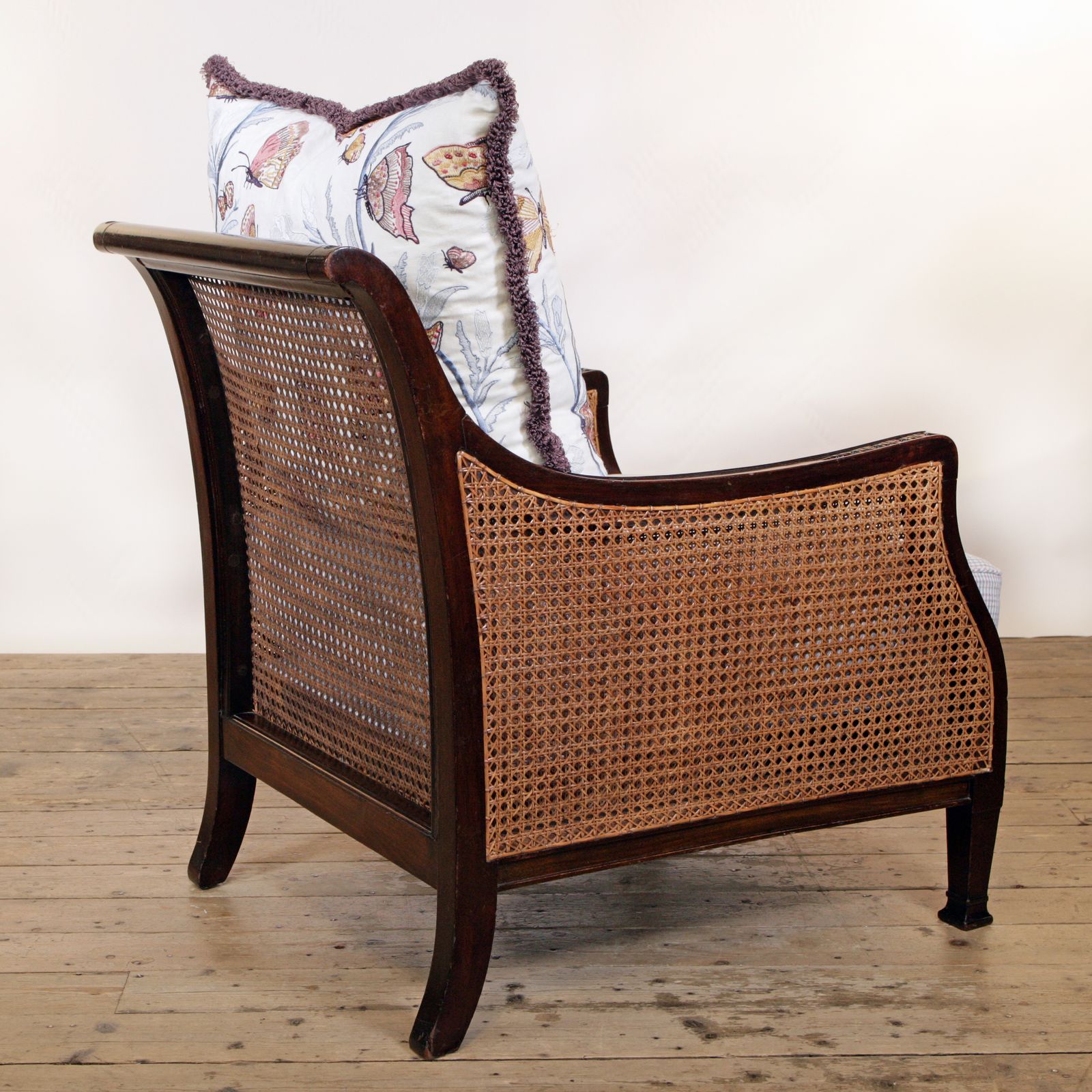 An Elegant, Georgian, Double Caned Bergère Armchair photo buy