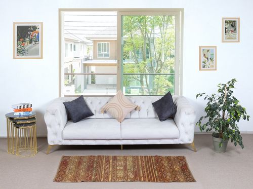 20x67 In Handmade Kitchen Runner Kilim. 100% Wool. Vintage Flatweave Hallway Rug photo furniture