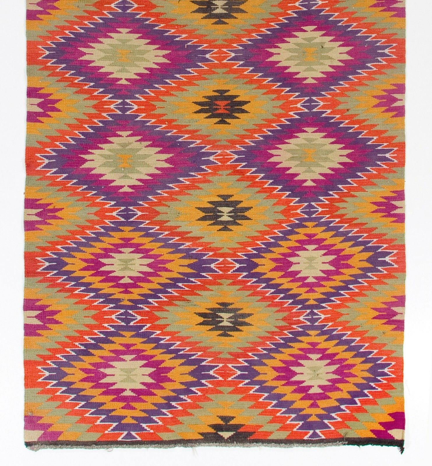 5.4x12 Ft Dazzling Anatolian Kilim, Flat Weave Rug photo for sale