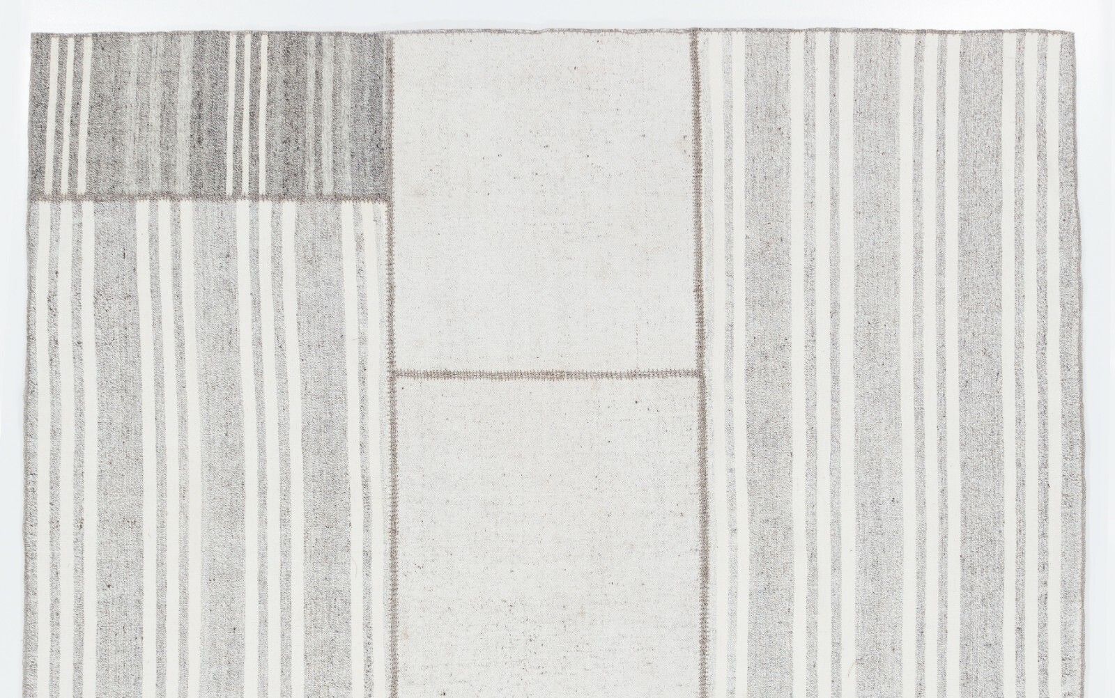 8.4x10.3 Ft Cotton Anatolian Kilim, Flat Woven Rug photo furniture