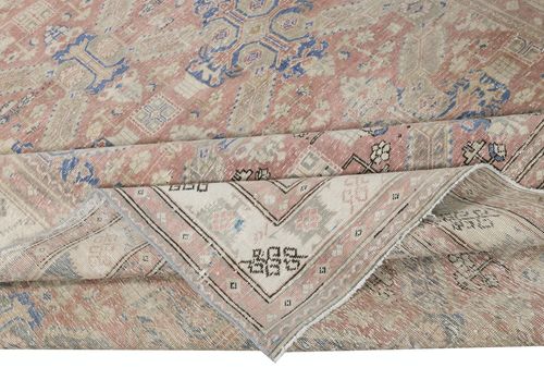 6.4x9.3 Ft Fine Vintage Turkish Kayseri Rug, Wool Pile On Cotton Foundation photo for sale