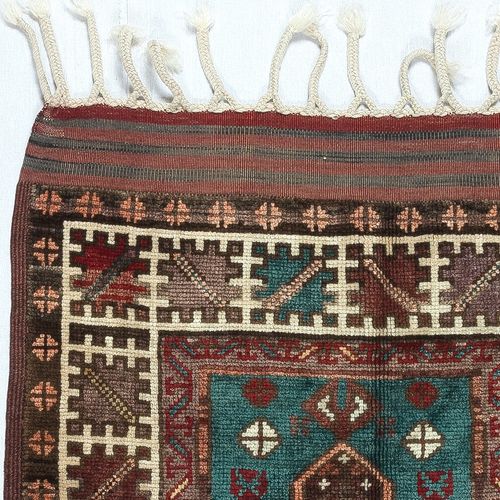 27x44 In Unique Vintage Handmade Turkish Accent Rug Made Of Wool photo Textiles