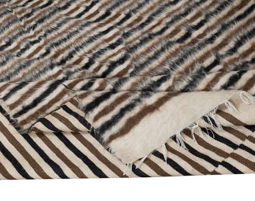 5x6.8 Ft Flatweave Wool Kilim Rug. Siirt Blanket. New Bed Cover. Wall Hanging photo for sale