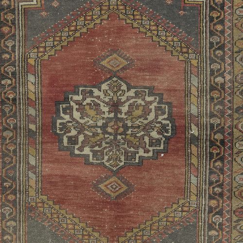 4x6.4 Ft Traditional Turkish Tribal Rug, Vintage Oriental Carpet, Wool Pile photo 454.0