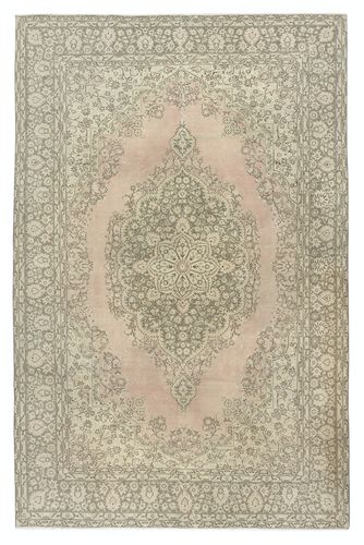 6.8x10.5 Ft One Of A Pair Vintage Area Rug. Handmade Turkish Carpet