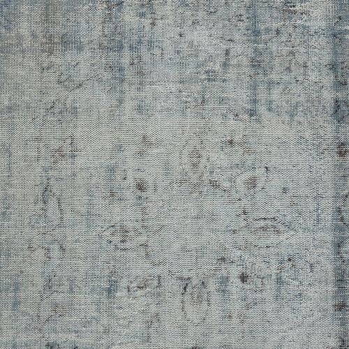 6x10.4 Ft Distressed Blue Area Rug For Contemporary Interior, Handmade In Turkey photo 525.0