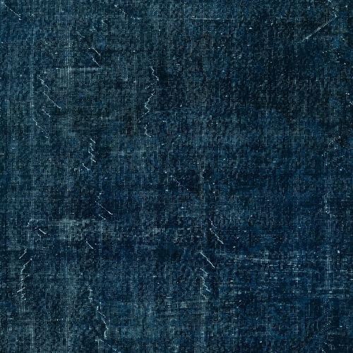 7.3x11.8 Ft Handknotted Navy Blue Color Area Rug, Modern Handmade Turkish Carpet photo 884.0