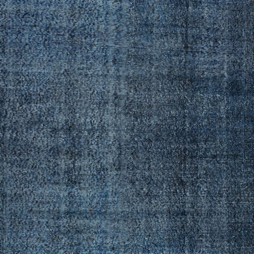 5.3x8.3 Ft Solid Blue Area Rug For Contemporary Interiors, Handmade In Turkey photo 371.0