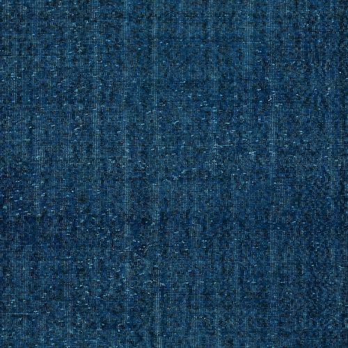 5.5x9.2 Ft Solid Blue Area Rug For Modern Interiors, Handmade In Turkey photo 433.0
