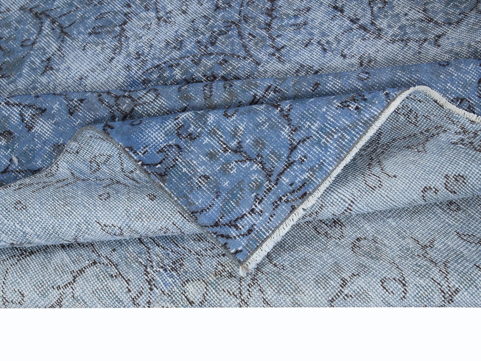 5.4x9 Ft Sky Blue Modern Area Rug, Handwoven And Handknotted In Isparta, Turkey. photo for sale