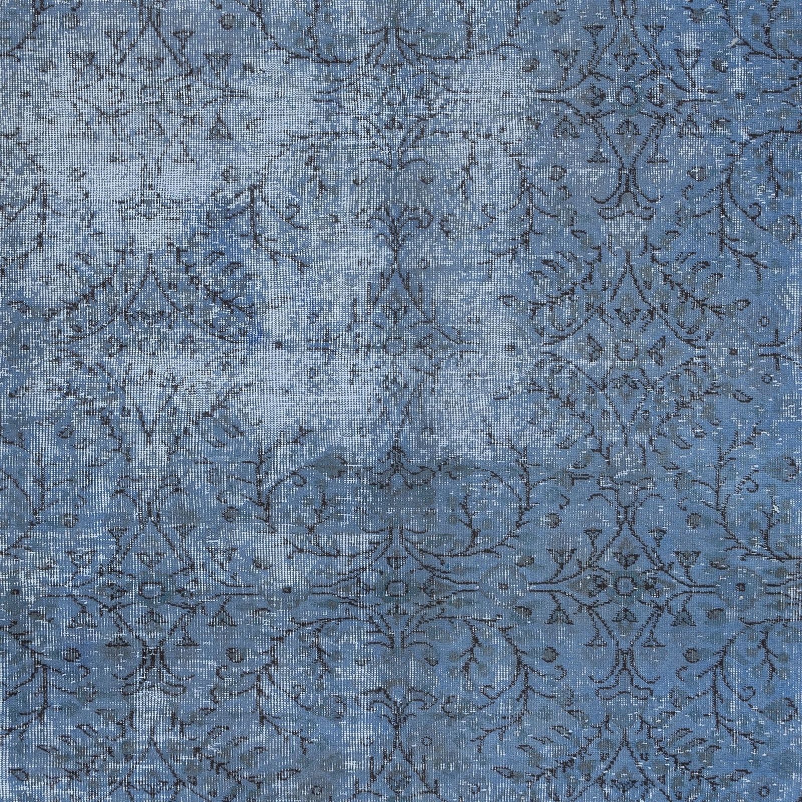 5.4x9 Ft Sky Blue Modern Area Rug, Handwoven And Handknotted In Isparta, Turkey. photo 416.0