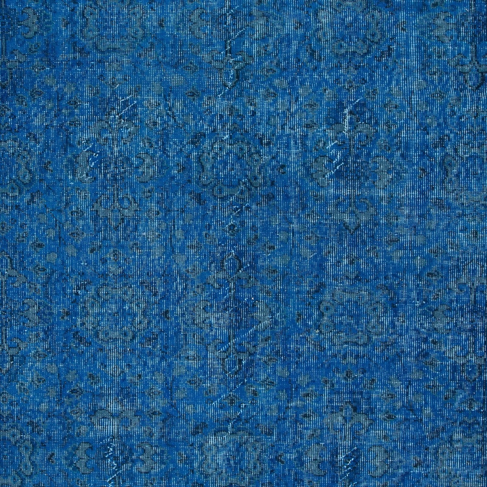 5x8.2 Ft Handmade Area Rug With In Blue Tones, Contemporary Turkish Carpet photo 349.0