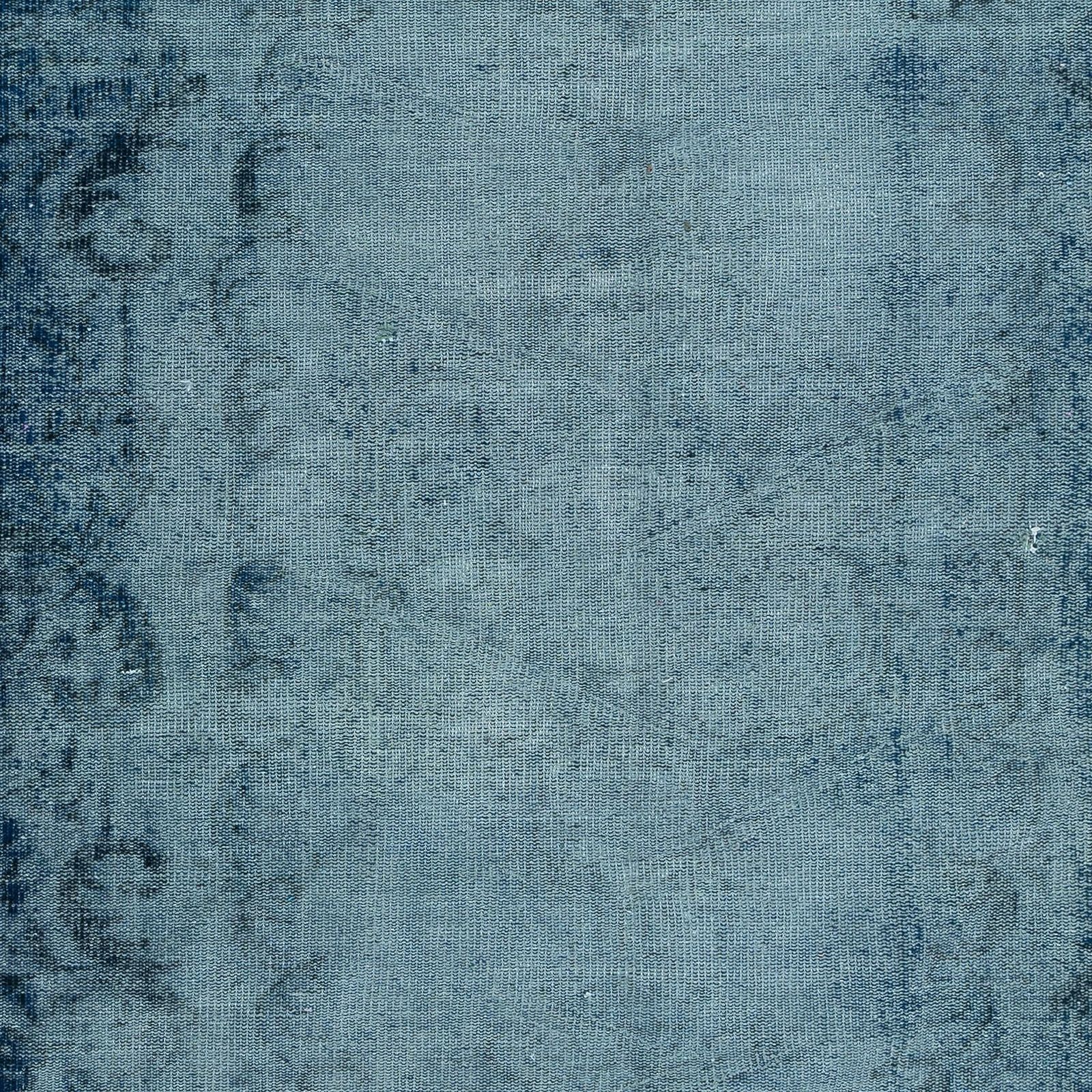 5.8x9 Ft Distressed Handmade Navy Blue Area Rug, Modern Turkish Carpet photo 451.0