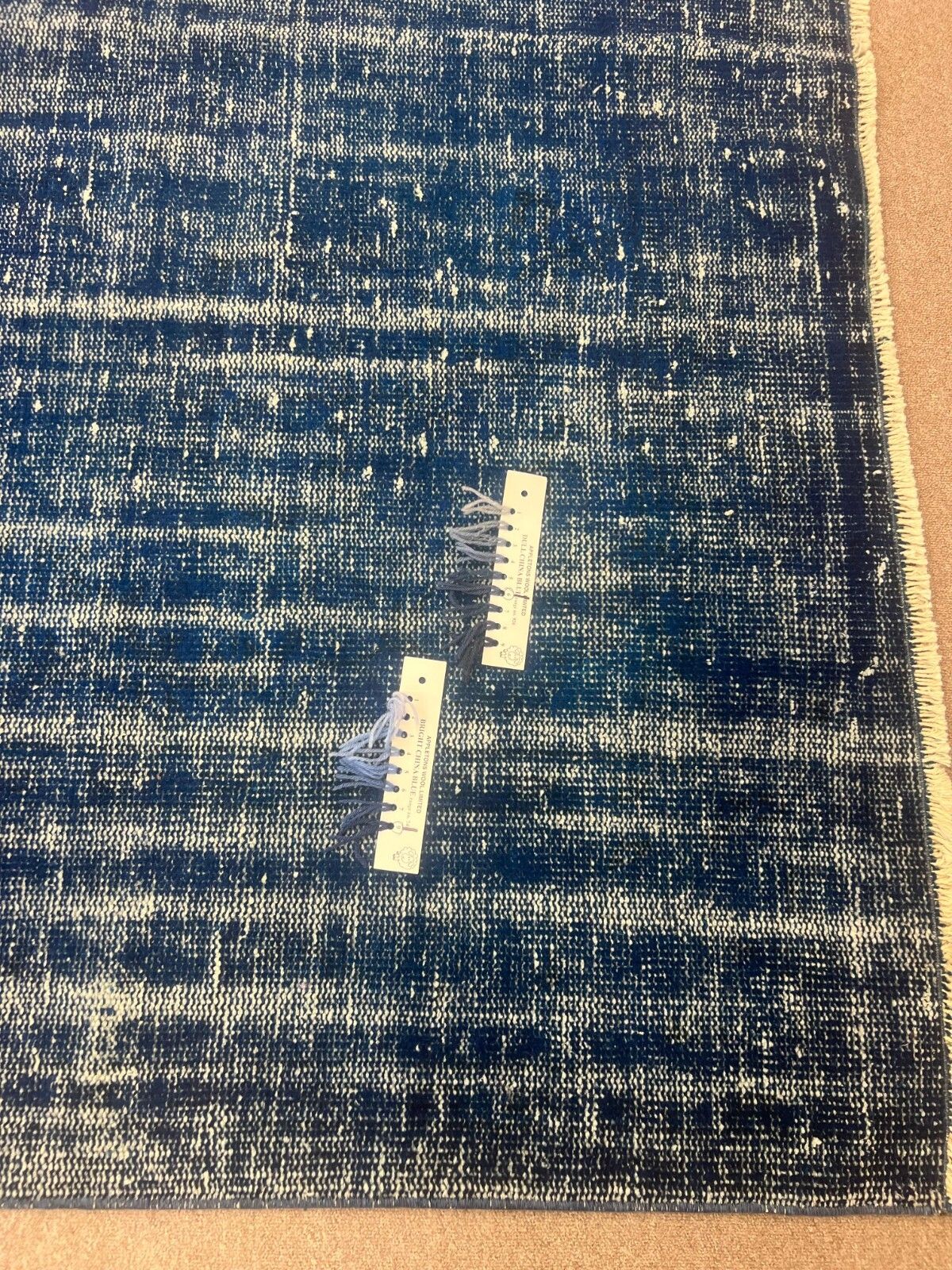 7x10.3 Ft Vintage Handmade Turkish Rug Re Dyed In Navy Blue For Modern Interiors photo 613.0